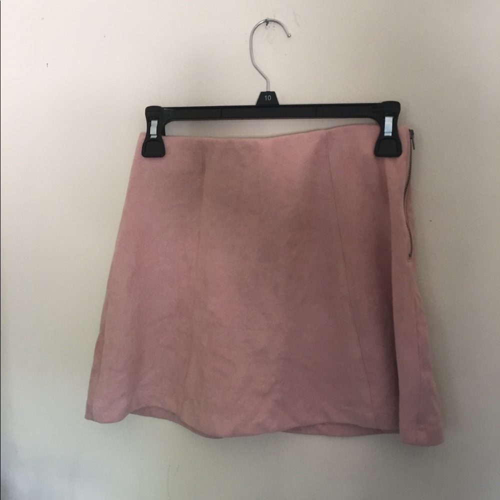 Pink plush Brandy Melville skirt
